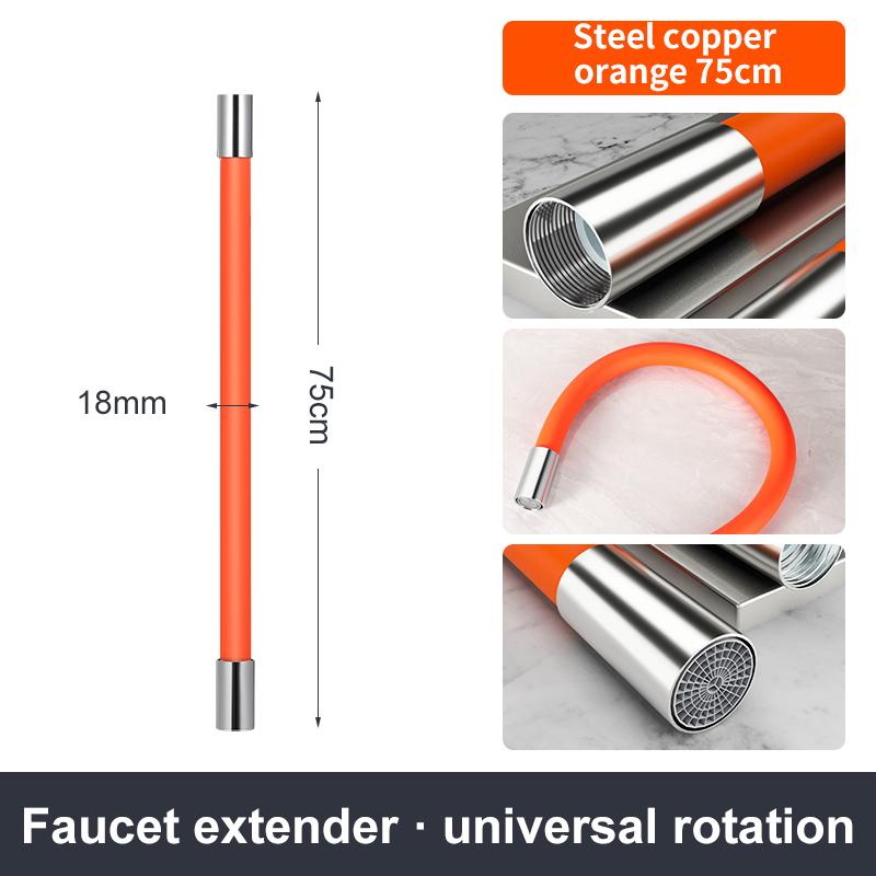 360° Rotating Silica Gel Faucet Extender Flexible Bending Bathroom Faucet Sink Universal Splash Extender Kitchen Accessories