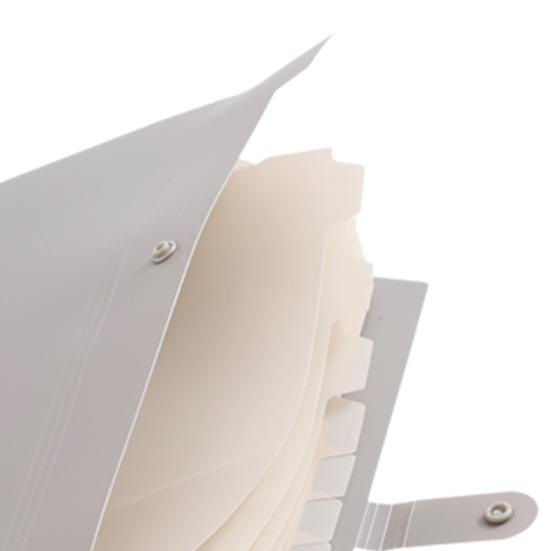 Thickened PP File Folder Expanding Folder, Waterproof A4 Letter Size Document Compact Organizer Organizer, Portable Receipt for School And Office