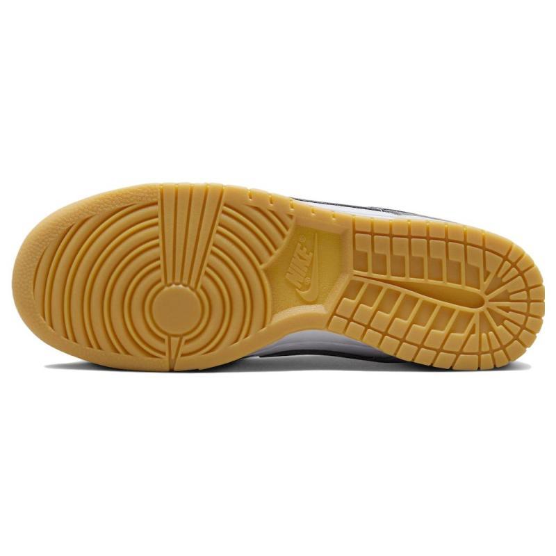 Nike Dunk "Grey Gum" Protiskluzové Tlumící Nízké Skate Boty Unisex Bílá Šedá FV0389-100