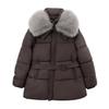Fake two pieces of European and American waist and thin lapel cotton clothes women's warm jacket winter thickened temperament cotton-padded clothes