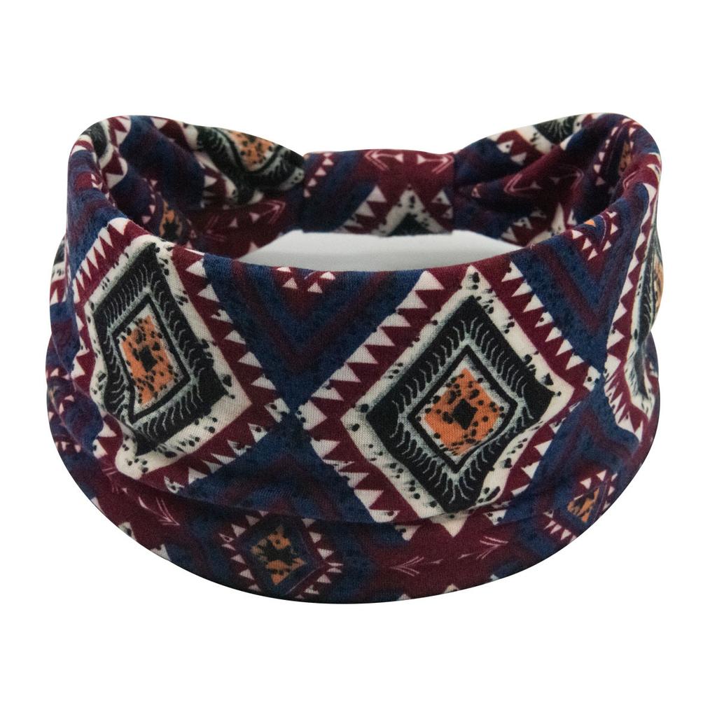 Bohemian Cashew Yoga Übung Stirnband Anti Schweiß und Feuchtigkeit Absorbieren Elastische Baumwolle Stirnband Knoten Stirnband