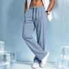 Men's Casual Quick Dry Lightweight Straight Leg Drawstring Pants Suitable for Commuting and Sports Activities with Comfortable Fit