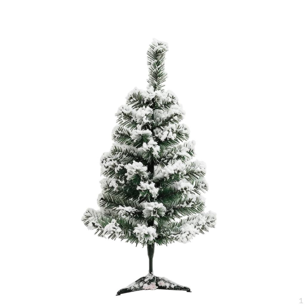 SnowFlocked Small Christmas Tree | Miniature, Tabletop Tree, for Indoor 45CM 40T Plastic
