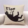 FFlow  Movie Black Cat  Doublesided print Pillow Case for Sofa Living Room Home office Decor Protective Cover