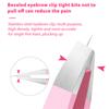 3 In 1 Eyebrow Clip Eyebrow Trimmering with Brush Multifunctional Stainless Steel Colorful Eyelash Tweezers Beauty Makeup Tools