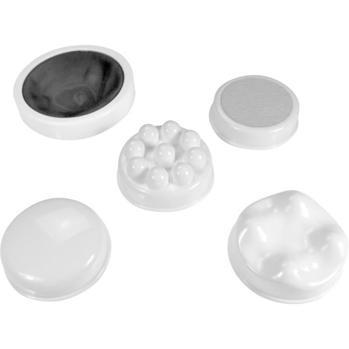 Masseur corporel mutli-fonction - JOCCA - 6017 - 28 W - 5 têtes inclus - Blanc