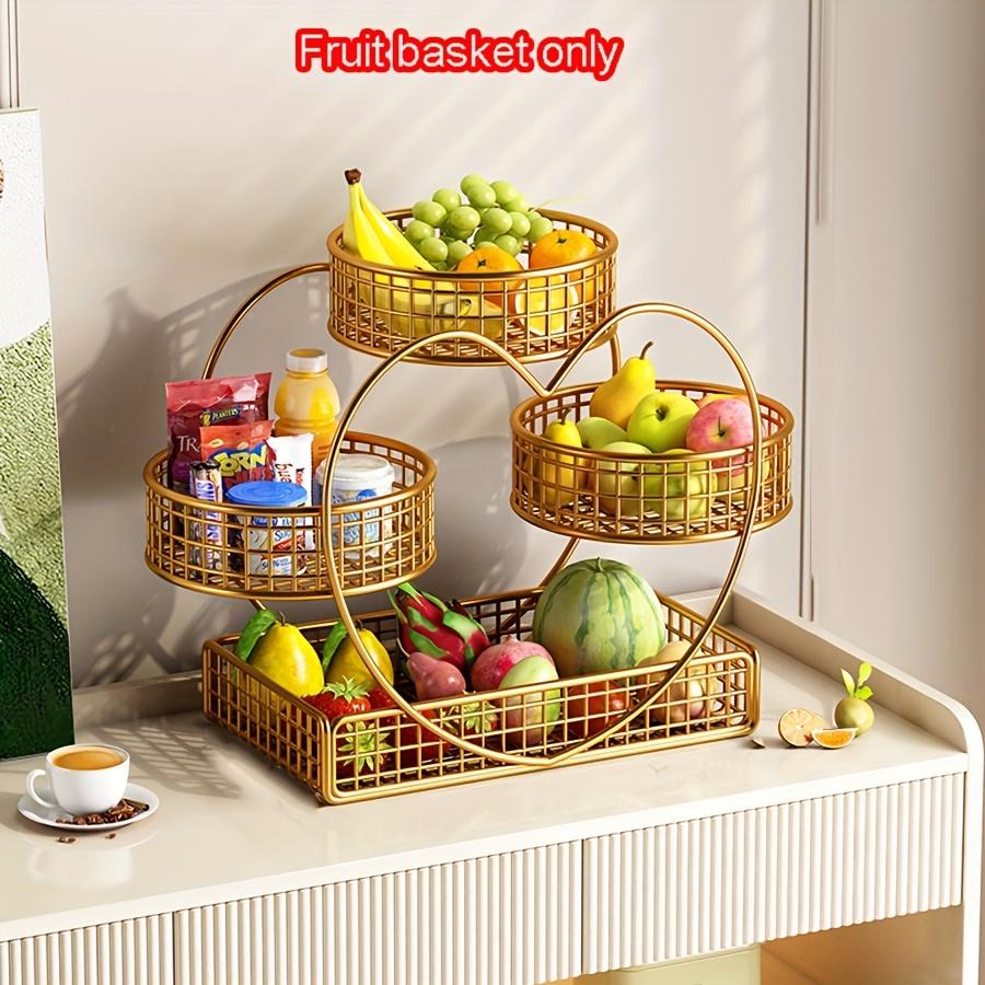 Heart-shaped 3-layer Fruit Basket,countertop Fruit and Vegetable Basket Bowl, Suitable for Display Racks of Bread,snacks,fruits,cupcakes,candies,etc