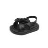 Girls' Solid Soft-Sole Children's Beach Shoes / Summer Girls' Bow Solid Color Sandals