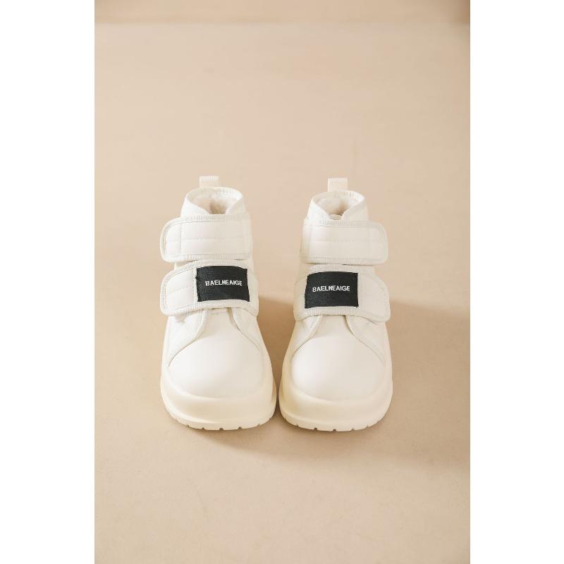 

Women s soft elastic winter velcro warm cold padded snow boots thick bottom non-slip wear-resistant outdoor leisure sports cotton boots 40 белый