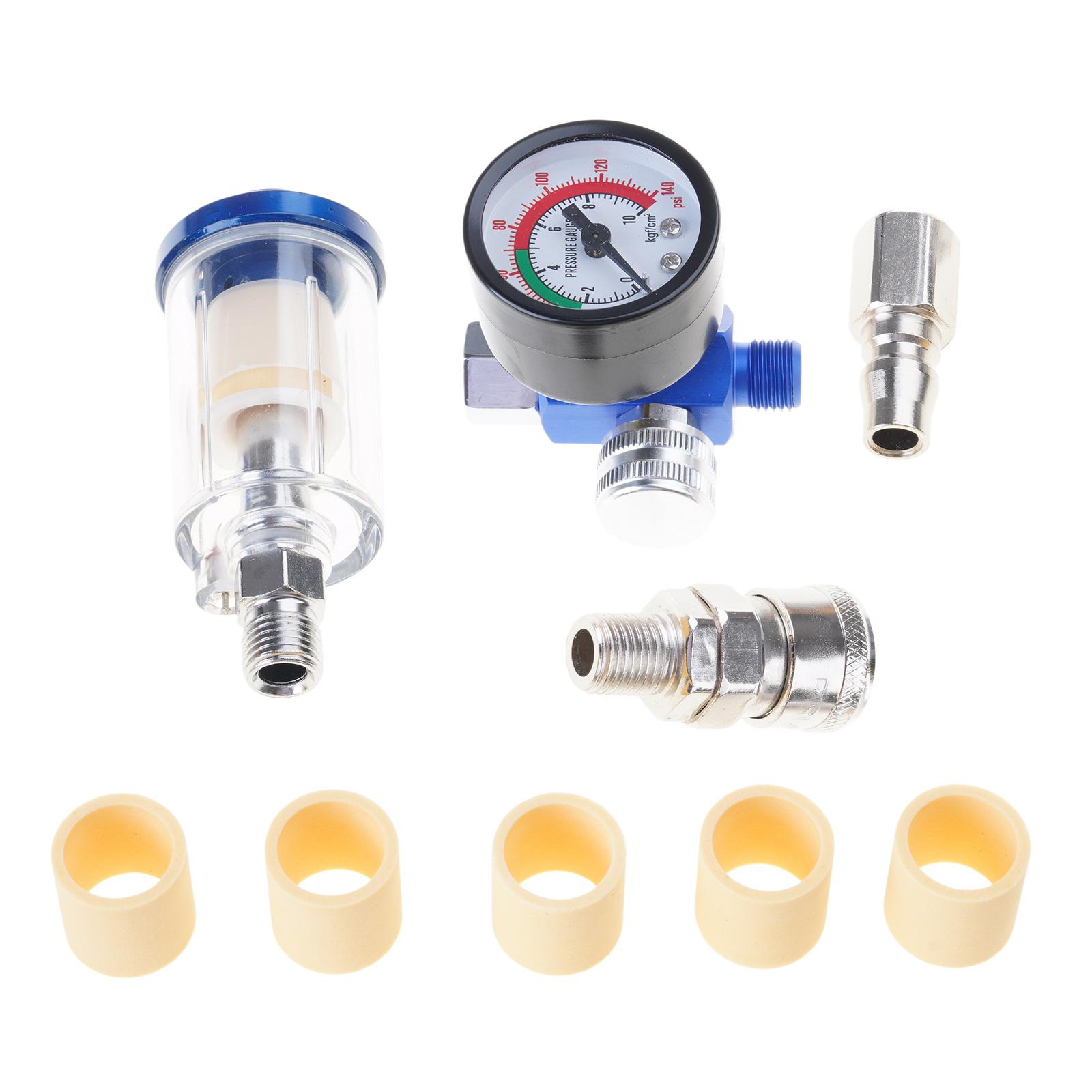 

Распылитель Регулятор воздуха Манометр Встроенный Масловлагоотделитель Фильтр Сепаратор Адаптер Пневмоинструмент Для Аэрографии Аксессуары