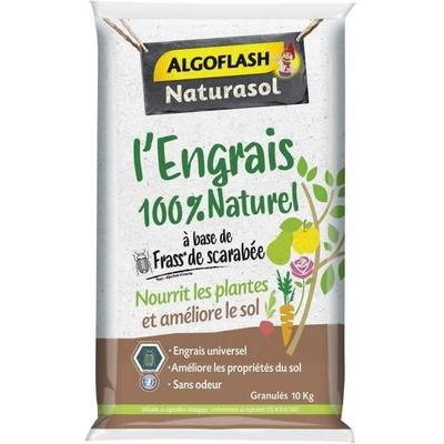 ALGOFLASH NATURASOL 100% Natürlicher Vollwertdünger auf Basis von Käferkot - 10 kg