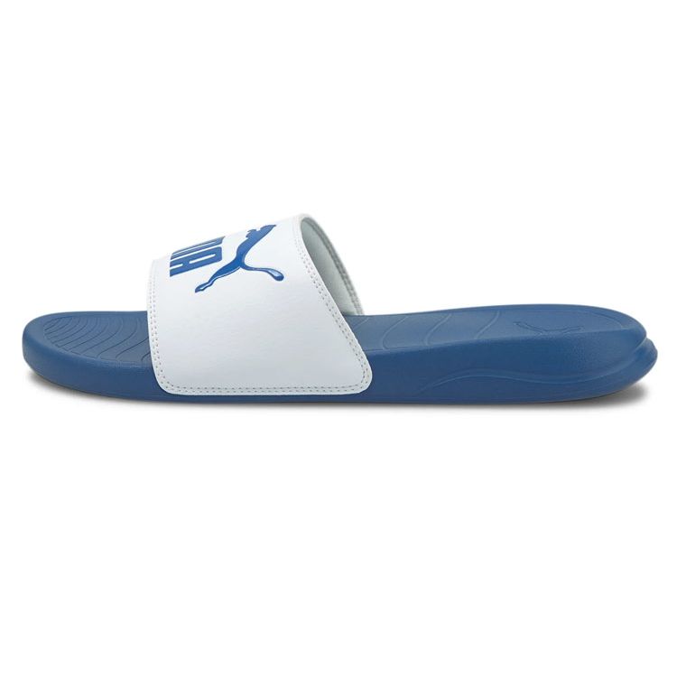 Шлепанцы Puma Popcat 20 Удобные Шлепанцы Унисекс Сине-Белые 372279-14 39