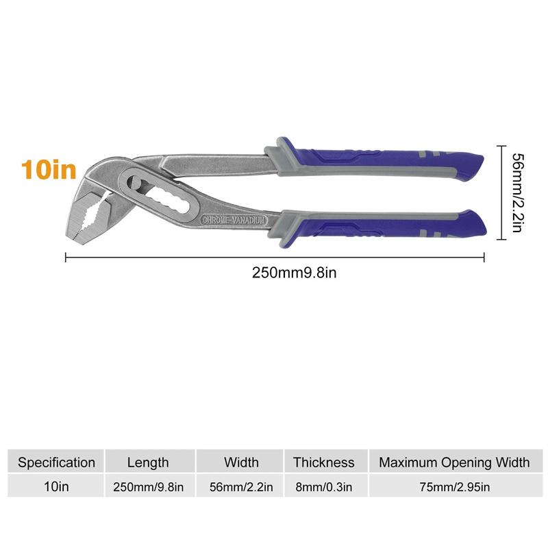 Universal Adjustable Pipe Wrenches Large Opening Pliers For 10 Inch Water Pump Pliers Bathroom Wrench Plumbing Pipe Wrench