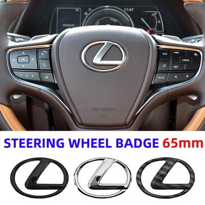 Autocollant d'emblème central de volant de voiture de 65 mm Accessoires pour NX IS 250 RX GS UX RX300 RX350 CT200H GX460 ES LX Fsport GX
