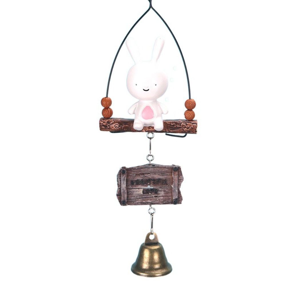 

Resin Rabbit Sun Windbell Cartoon Cartoon Wind Chimes Durable Wolf Door Bell Pendant Bedroom 4