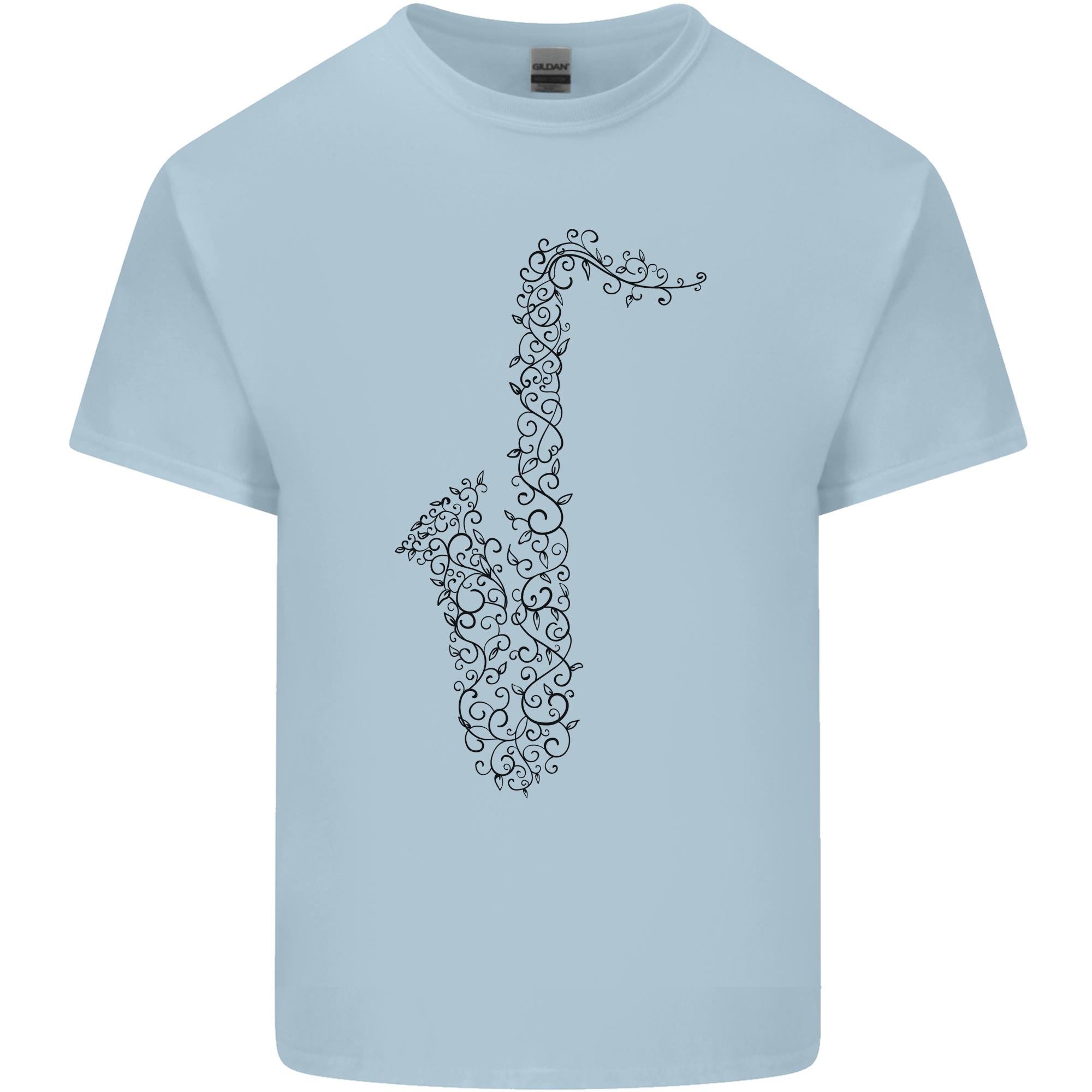 A Saxophone Musical InstruUnisext Brass Band Unisexs Light Cotton TShirt S