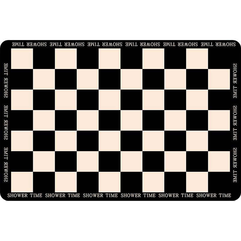 Minimalist Absorbent Diatomaceous Earth Bathroom Floor Mat - Easy Clean, Dirt-Resistant Toilet Pad