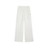 Studio Logo texturé Léger Respirant Ample Jambe large Tricot Pantalon de sport Femme pantalon 525758-05
