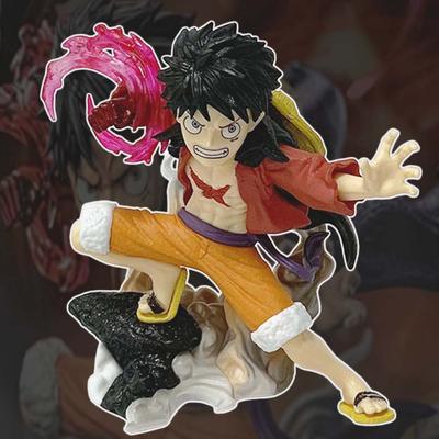 Verkauft One Piece Die Insel der Geister Kampfserie Ryou Luffy Figur Anime Peripherie Cooles Modell Spielzeug Schreibtischdekorationen Geschenke