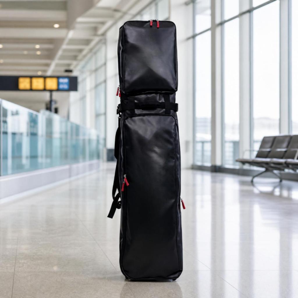 Wheeled Ski and Snowboard Equipment Bag Large Capacity for Slopes