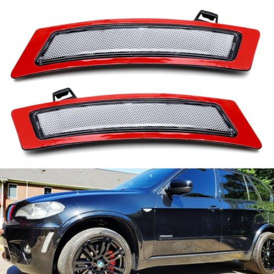 

Євро Білі/Прозорі Лінзи Передні Бічні Габарити Бампера Для Моделей 11-13 BMW E70 X5 LCI