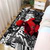 Authorized 1pc Cartoon Printed Mat, Spider- Red Black Suit Classic Comic Style Background Pattern Easy to Clean, Suitable for