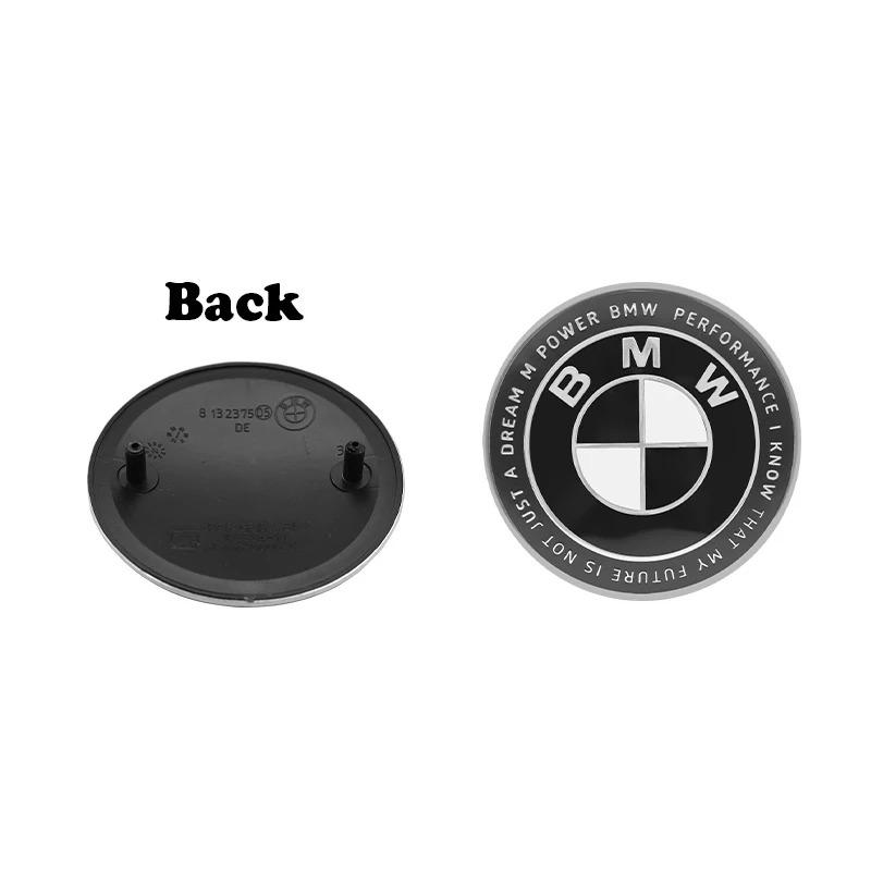BMW M Car Logo Emblem 1/2pcs 82mm 74mm Compatible with E46 E36 E34 F10 E90 F30 E60 F30 E53 E30 E92 for Front Hood And Rear Trunk fsdf08