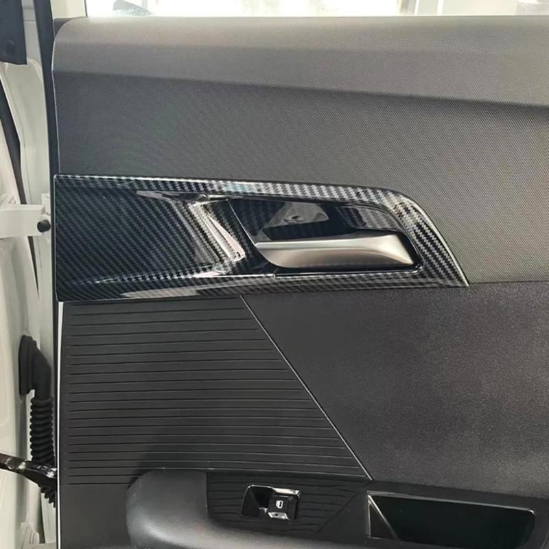 Odolný kryt vnitřní kliky dveří ve stylu uhlíkových vláken pro auto, nálepka na úchytku, lem, chránič rámu pro MGMulan