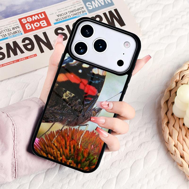 Red Admiral Butterflies Moths Phone Case For IPhone 17 16e 15 14 13 12 11 Pro Max Air Mini Soft Protective Cover