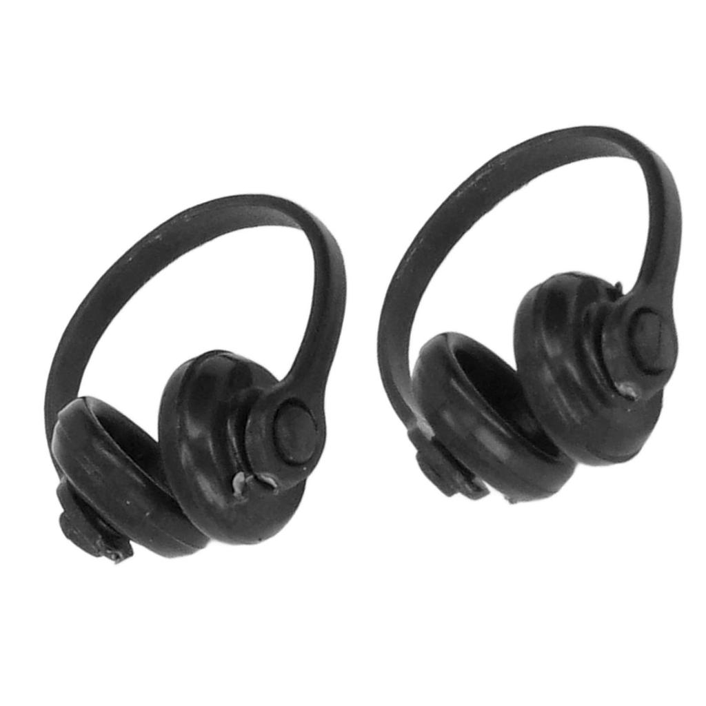 2pcs 1Celsius12 Scale  ature Headset Model High Simulation Lifelike Doll Headphone Decoration