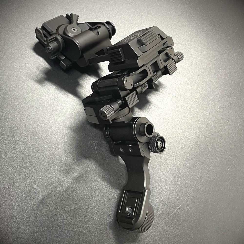 Metal J Arm NVG Mount Helmet Bracket Adapter PVS14 Night Vision Goggles Dovetail Binocular Bridge for Wilcox L4G24 AN/PVS-14