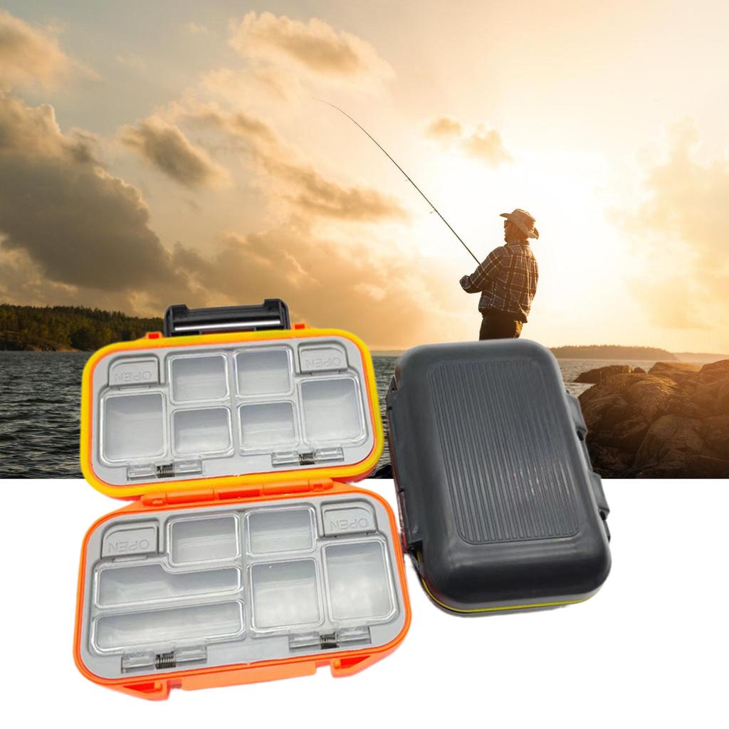 Muiti-compartments Fishing Tackle Box, 12 Grids Lures Storage Box Fishing Hooks Organizers Fishing Baits Container Case