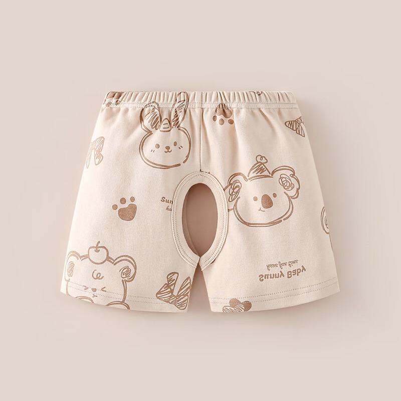 

Duo Xi Lu Ka Baby Summer Cotton Open Crotch Shorts 80