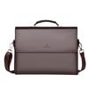 Fashion Men's Bag New Horizontal Handbag Shoulder Messenger Bag Business Briefcase Men's Leisure Bag