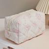 Large Capacity Little Bear Print Makeup Bag – Portable Girlish Polyester Toiletry Storage