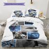 Biancheria da letto con motivo Messi, Set piumino Copripiumino Federa Regalo di compleanno per la casa(1 * copripiumino + 2 * federa, senza nucleo)
