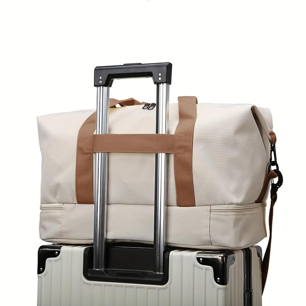 Large Capacity Travel Handbag Oxford Luggage Crossbody Storage Men Women Fashion Toiletry Organizer Dry Wet Separation Traveling Bag