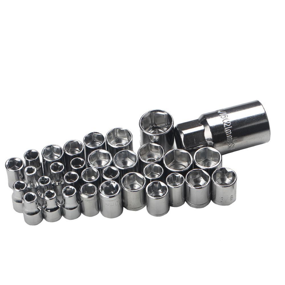 40pcs Hand Tool Sets Car Repair Tool Set Mechanical Tools Box for Home 1/4 3/8 Inch Socket Wrench Set Ratchet Screwdriver Kit