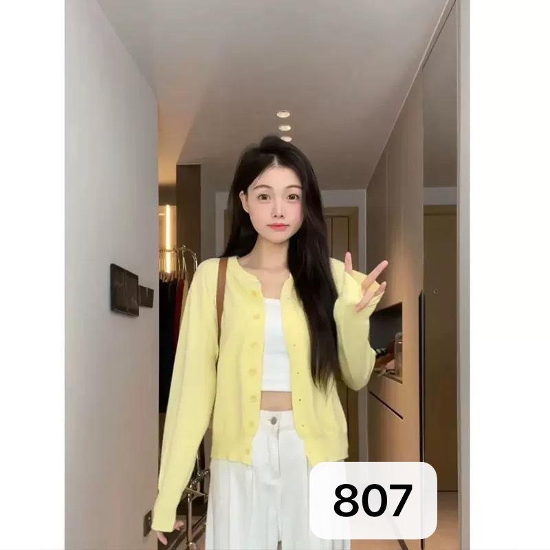 Elegant Sweet-style Knitted Cardigan with Long Sleeves – Youthful Comfortable Fashionable Minimalist Sweet Fresh and Sophisticated