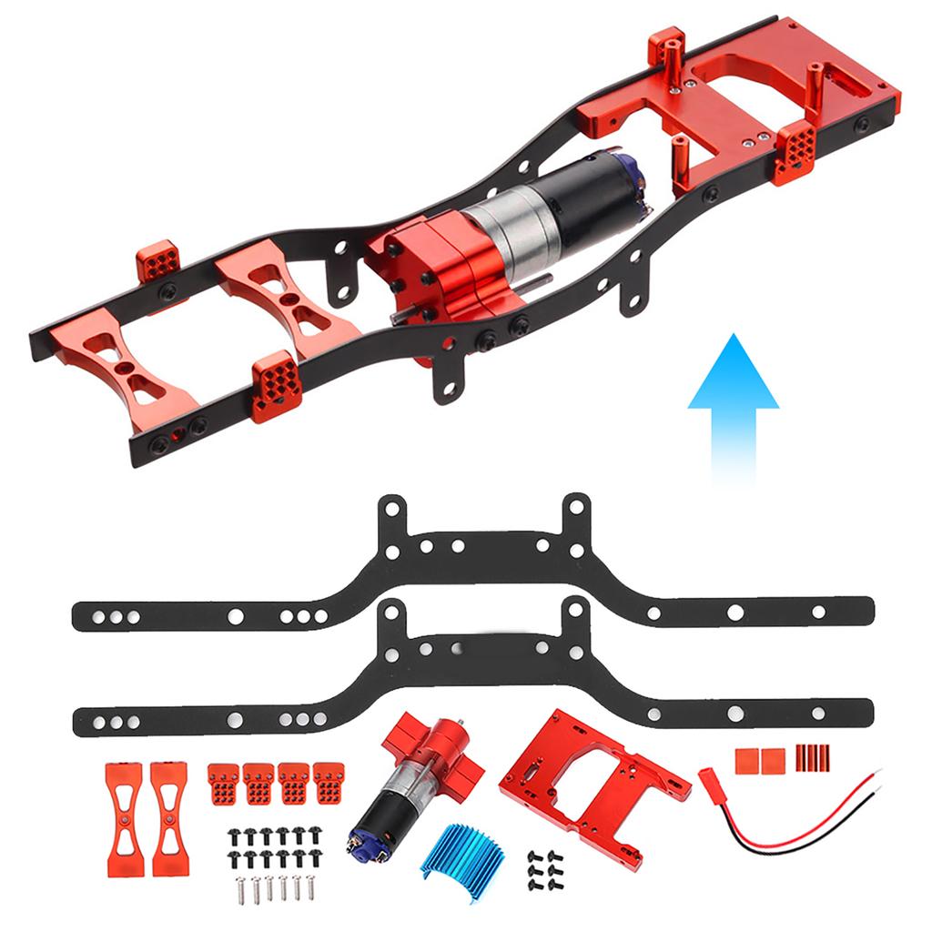 Metal Frame Girder with Motor Set Fit for MN90 MN90K MN91 MN91K MN45 MN45K MN99 MN99S Red