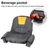 Lawn Mower Seat Cover with Drink Pouch Heavy Duty Oxford Waterproof Riding Mower Seat Cover Universal Tractor Seat Cover with Mesh Pockets