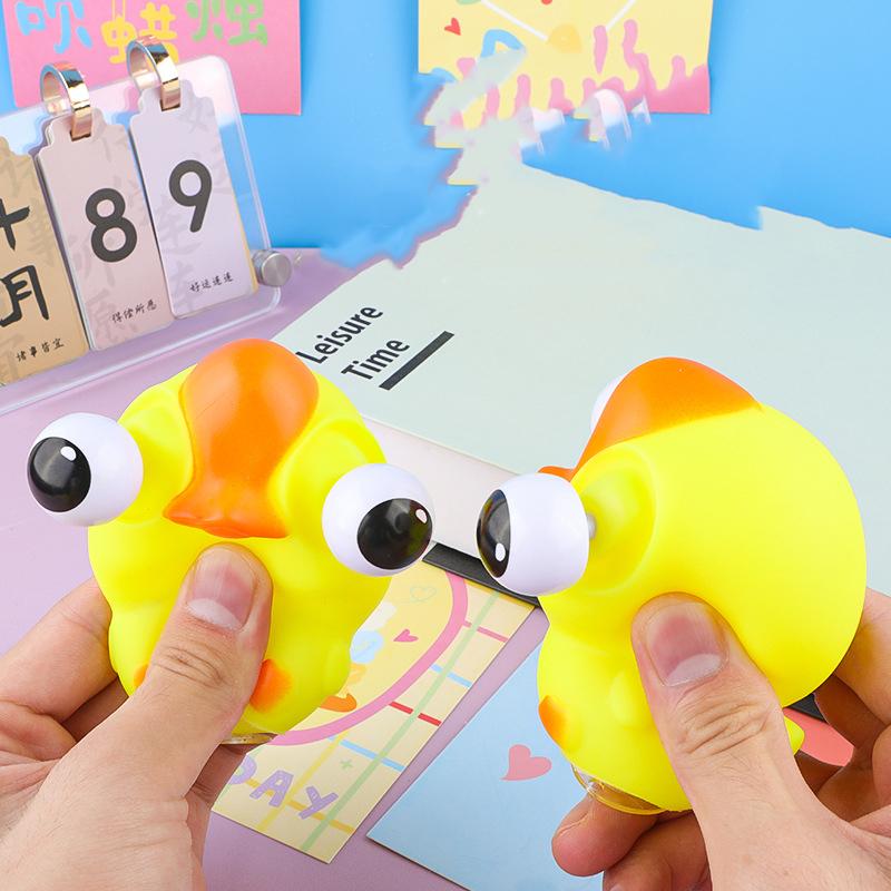 Giocattoli Spremibili Occhi d'Anatra Pinza Decompressione Sensoriale Fidget Giocattolo Occhio Sferico Giocattolo Rimbalzante Giocattolo Sollievo Stress Sfogamento Giocattolo Regalo di Natale Giocattolo