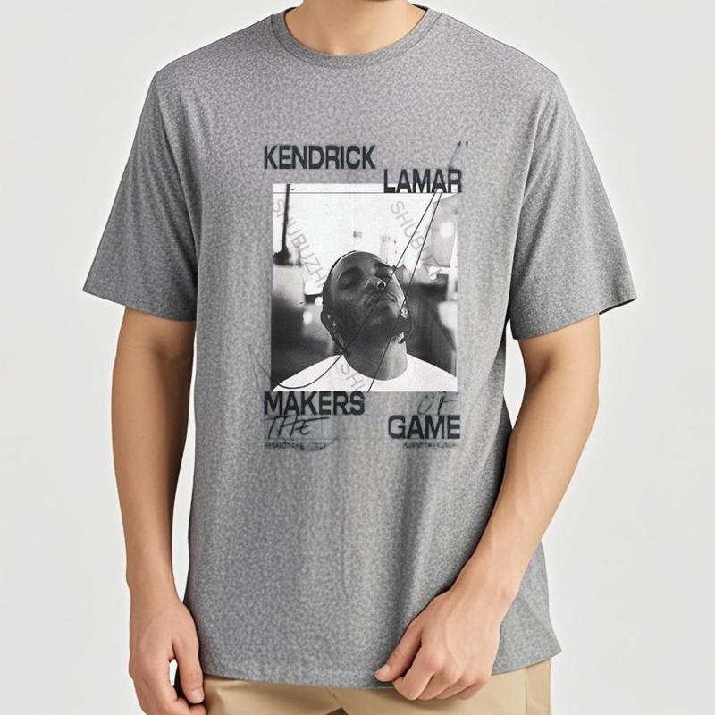 Men Summer Brand Tshirt Cotton Streetwear Cool TShirt KENDRICK LAMAR MAKERS GAME Fashion Unisex Crew Neck Teeshirt Euro Size