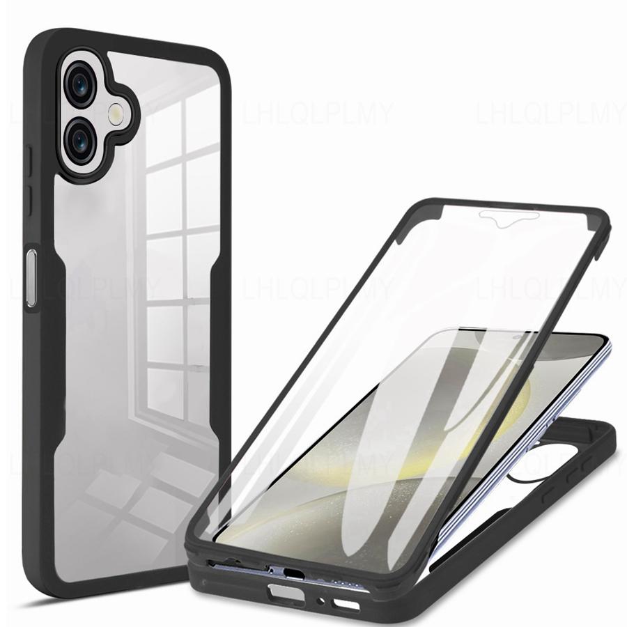 

Front Back Protect ShockProof Case For Samsung Galaxy A16 A06 A13 A23 A54 A34 A14 A15 A25 A35 5G A24 A04S A05S A33 A53 A32 Cover Samsung A32 5G