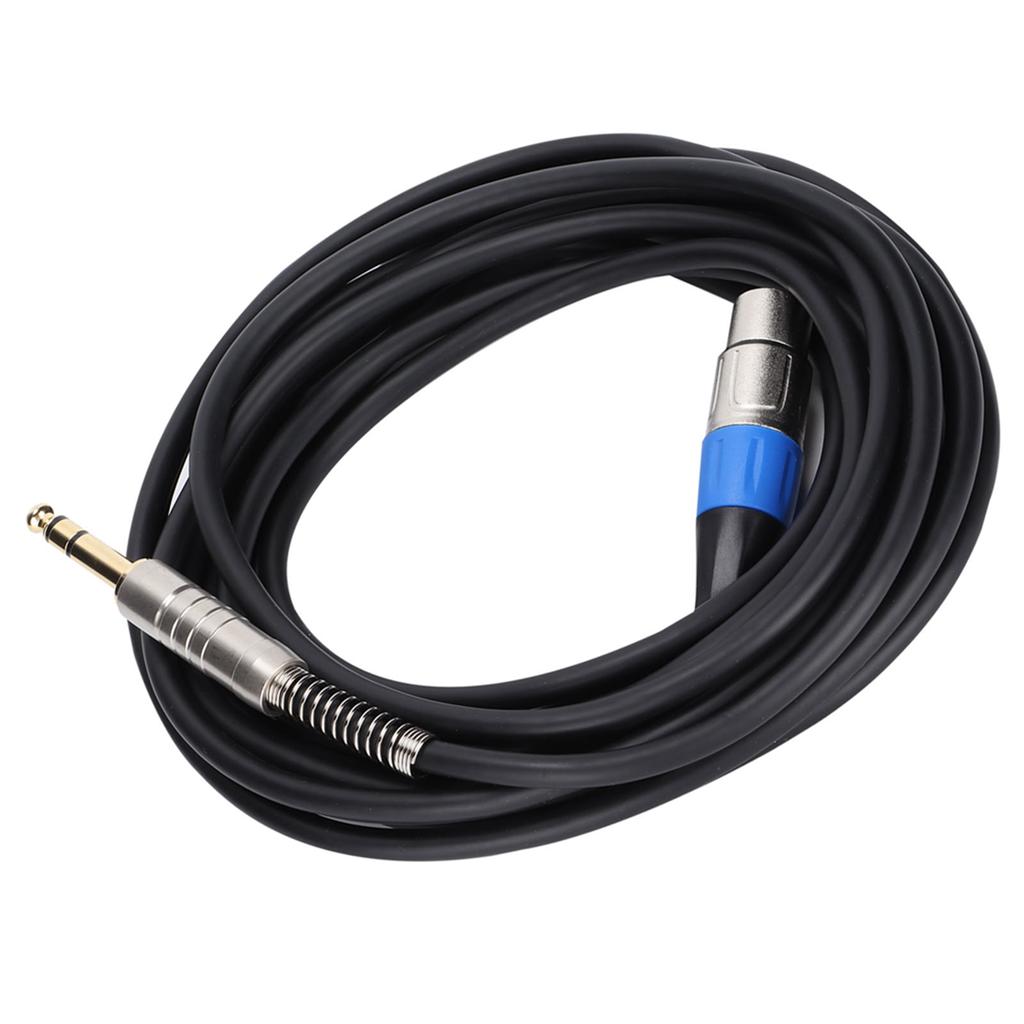 XLR Female To 6.35mm Cable Large 3‑Core Balanced Signal Interconnect Cable for Microphones Amplifier Speaker