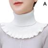 Neck Scarf Women Turtleneck Knitted False Fake Collar Detachable Scarf Warm Winter Windproof Wrap Scarf Ruffles