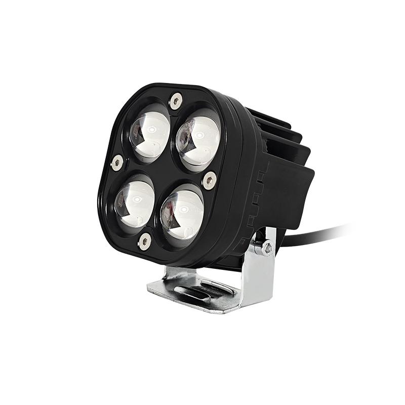 Maidsail 3 Inch 40W 12V LED Work Light 3500K Yellow Spot Beam Square Working Lamp for Car Motorcycle Boat Truck Universal