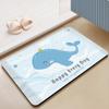 Household Diatomaceous Mud Quick Drying Soft Floor Mat Bathroom Absorbent Non-slip Toilet Toilet Carpet Thickened