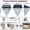 Diamond Solar Fence Light Solar Deck Light Outdoor Waterproof Solar Step Light Solar Wall Light For Garden Yard Patio Stair Post