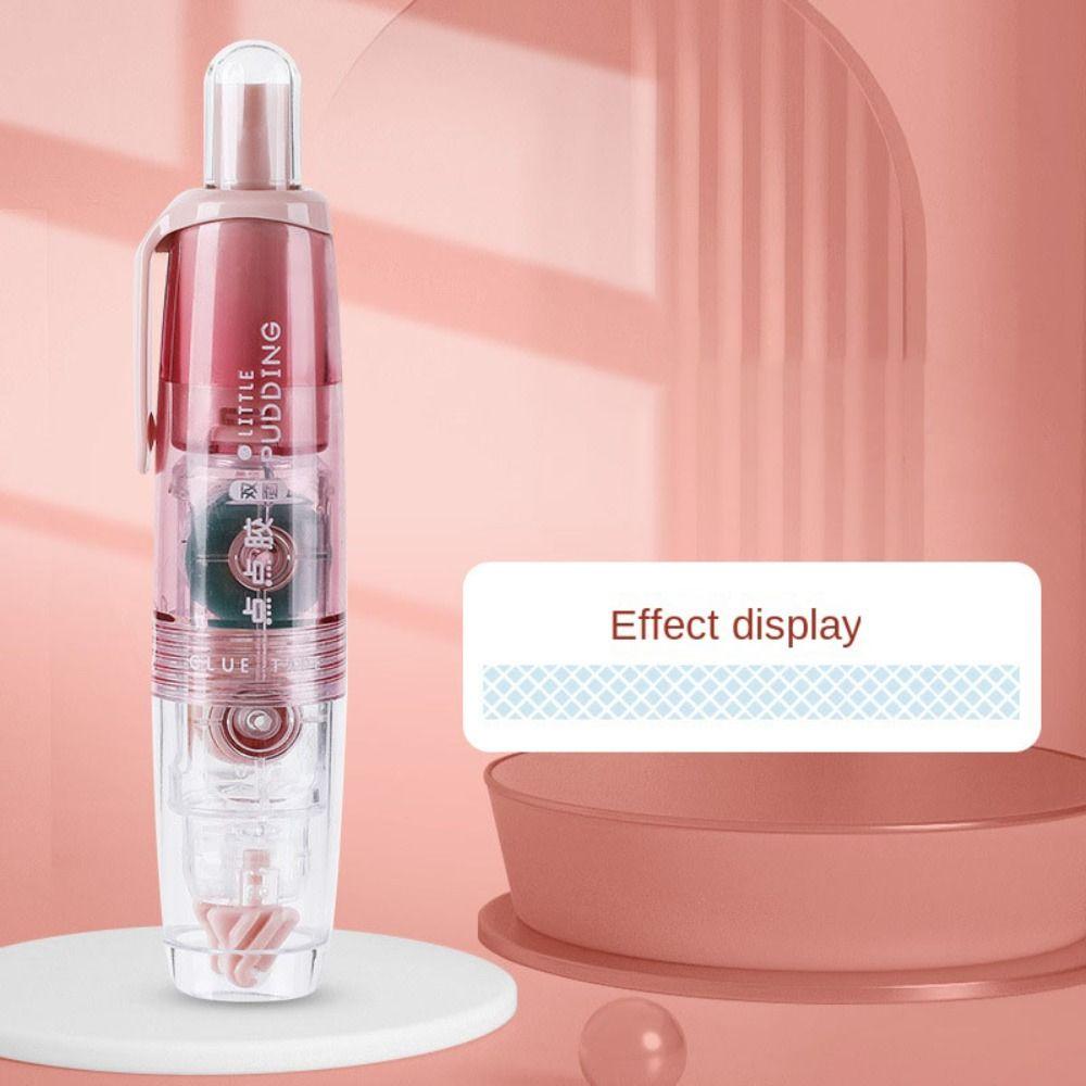 Press-type Dispensing Glue Eraserable Double-Sided Glue Portable School Supplies  Students